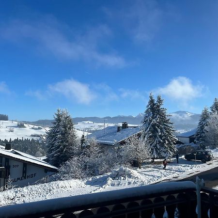 Helle Wohnung Mit Grossem Balkon Oberreute Buitenkant foto